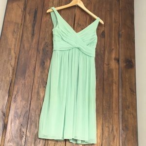 David’s Bridal Bridesmaid Dress w/ Cowl Back, Mint